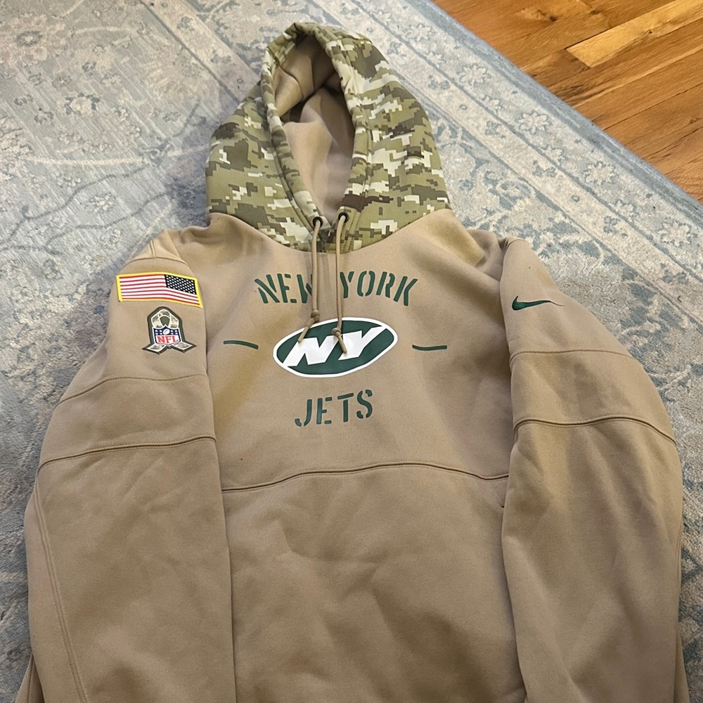 Nike NY Jets salute to service  Camouflage Men's Sweater